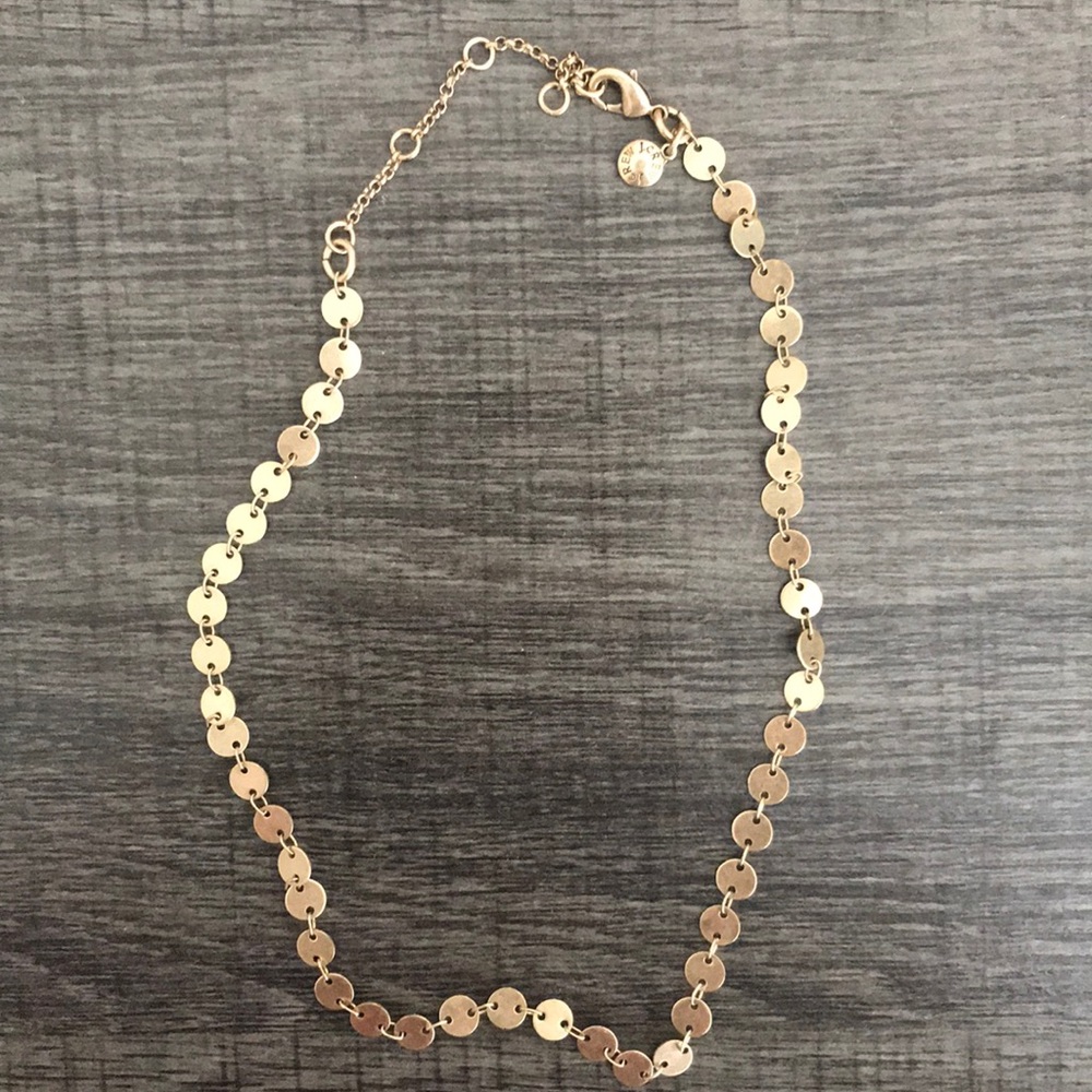 J Crew Disc Chain Necklace - Picture 2 of 2